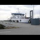 Die Fähre, die uns von Thyborøn zum nördlichen Damm durch den Limfjord brachte